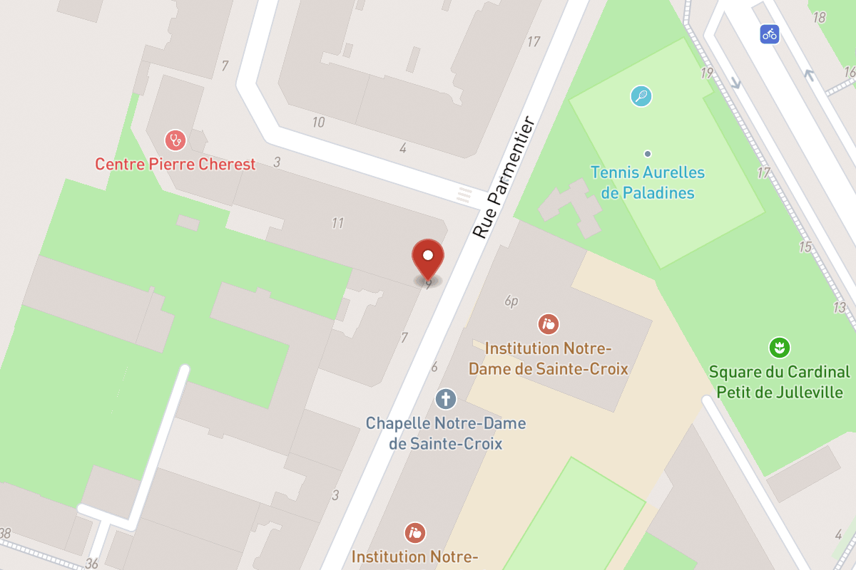 Plan de situation — 9 Rue Parmentier