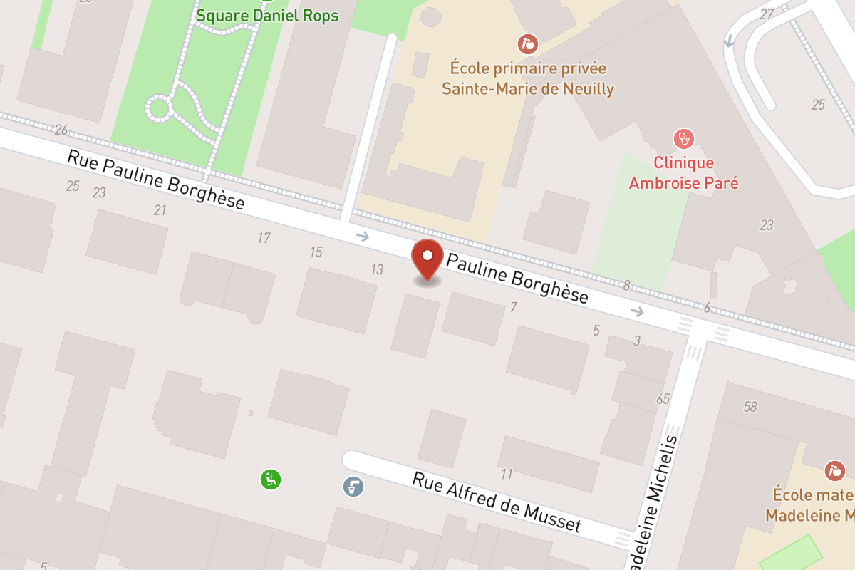 Plan de situation — 11 Rue Pauline Borghese