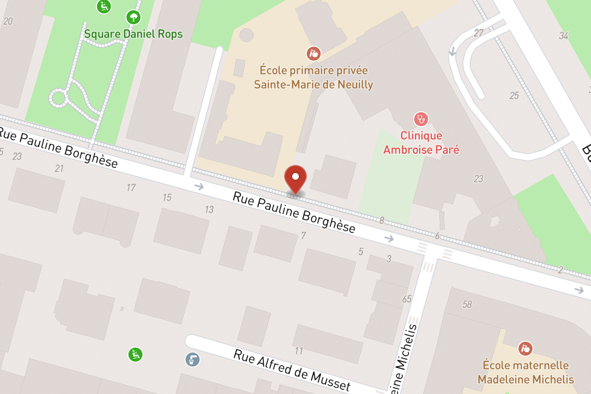 Plan de situation — 12 Rue Pauline Borghese