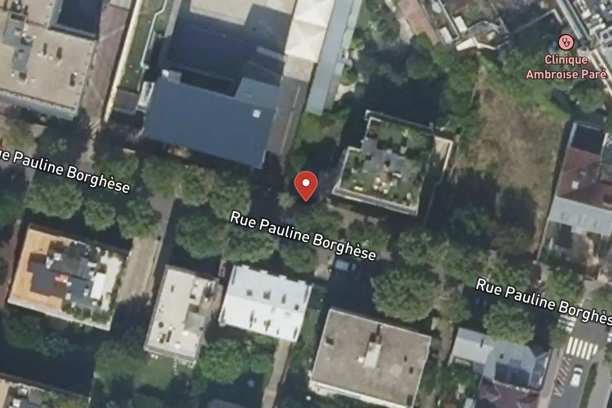 Vue satellite — 12 Rue Pauline Borghese