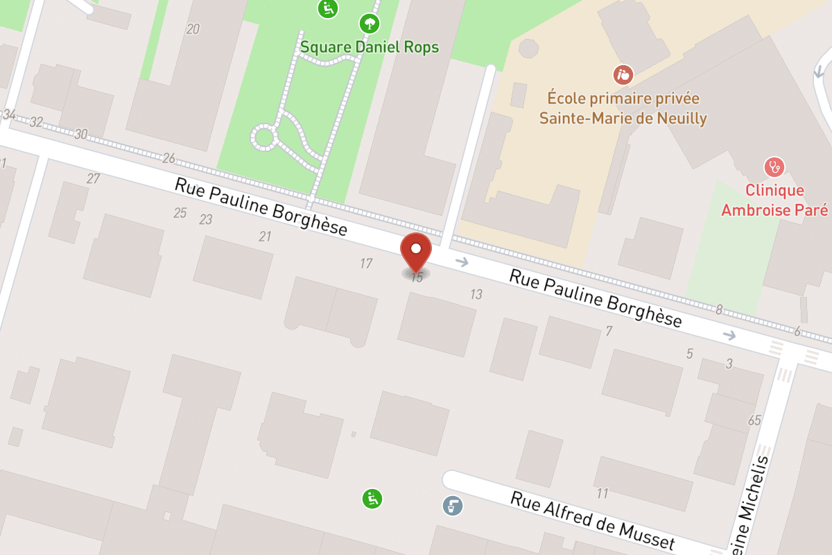 Plan de situation — 15 Rue Pauline Borghese