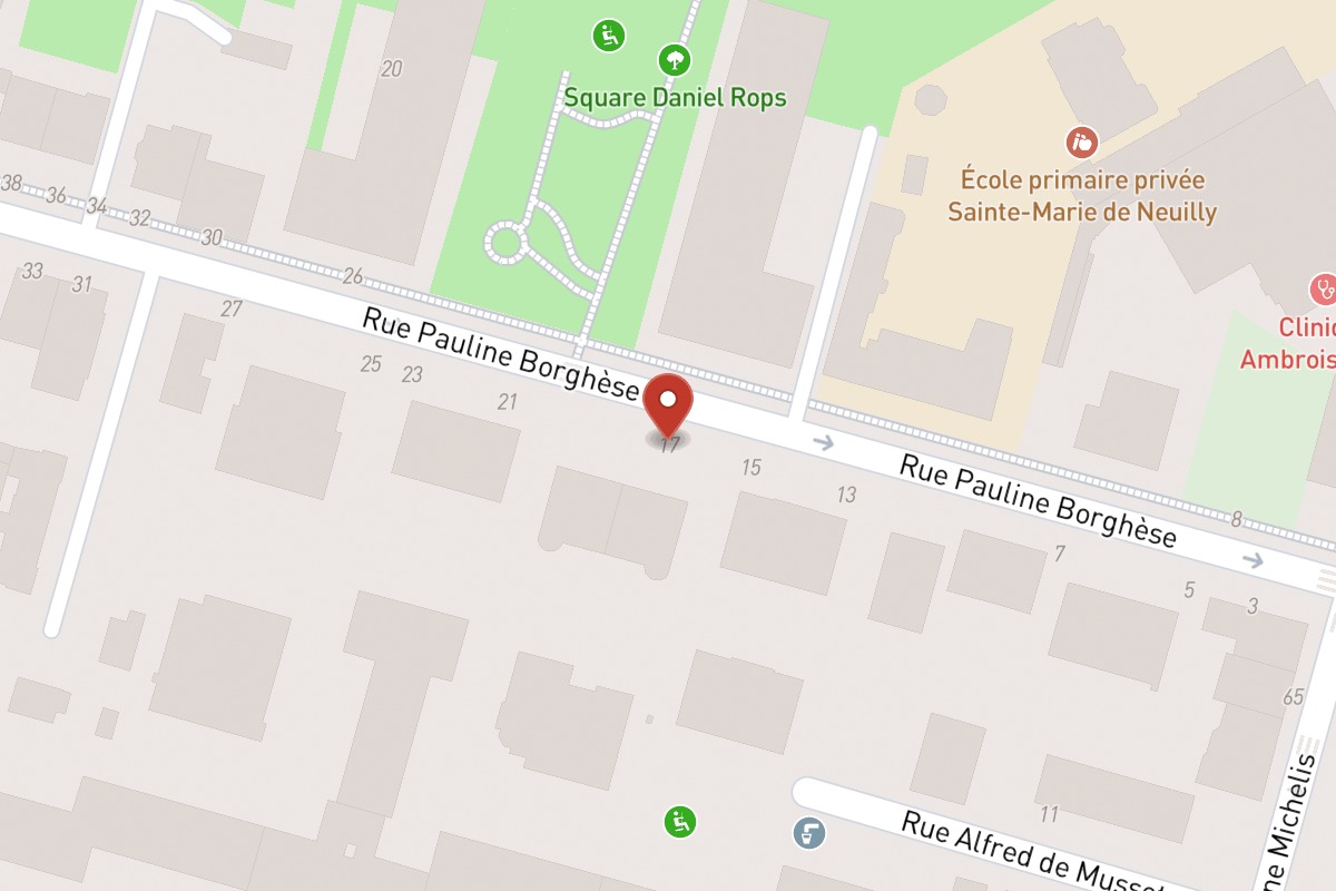 Plan de situation — 17 Rue Pauline Borghese
