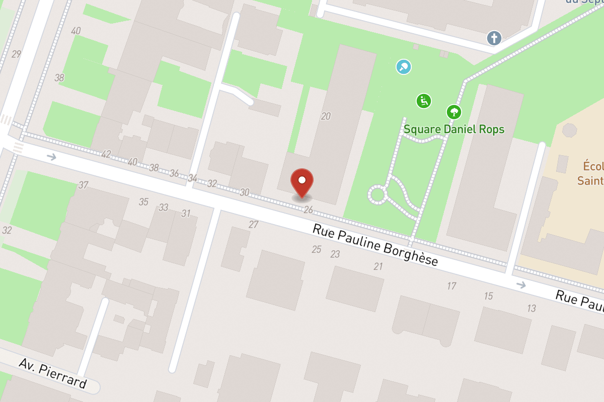 Plan de situation — 18BIS Rue Pauline Borghese