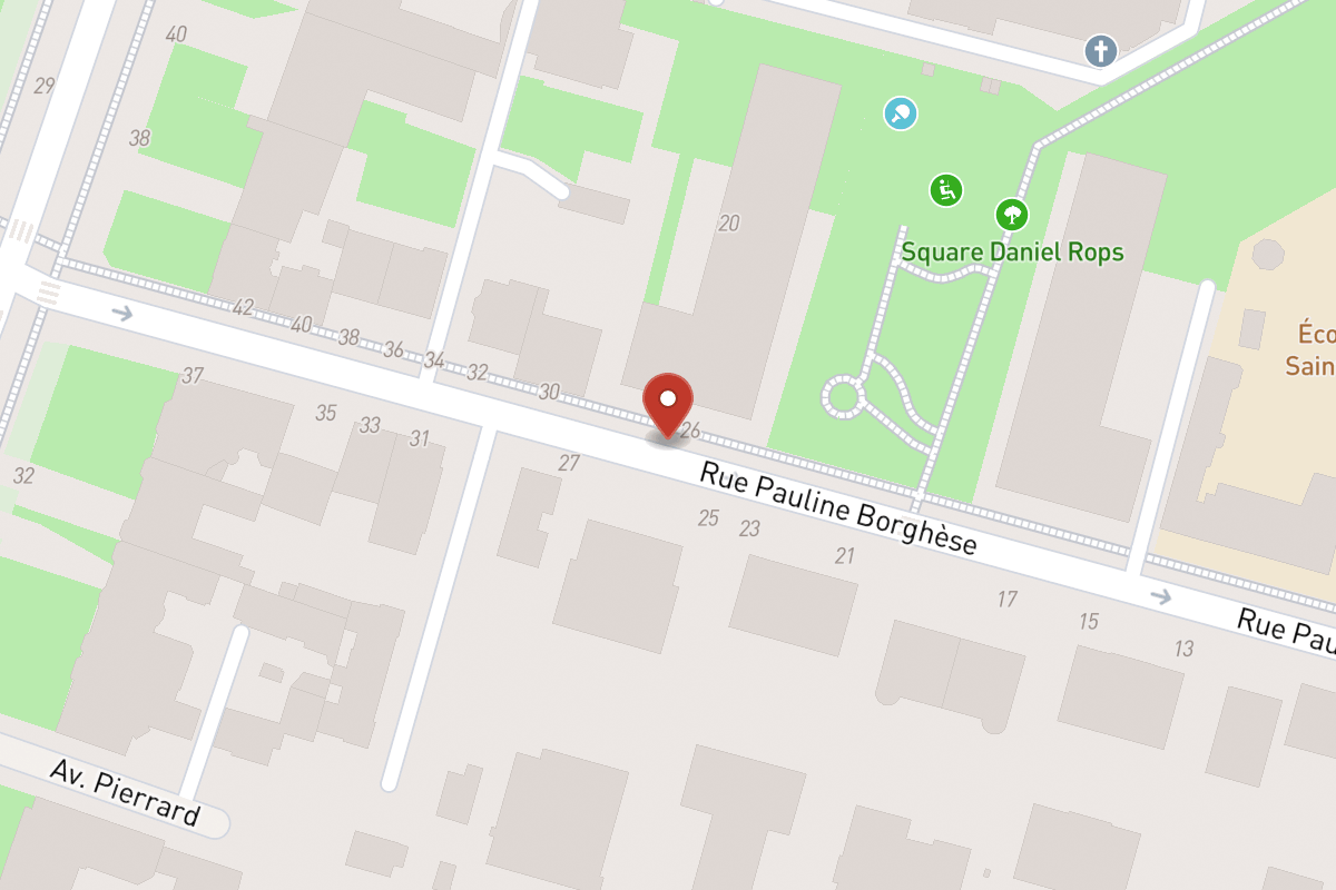 Plan de situation — 18 Rue Pauline Borghese
