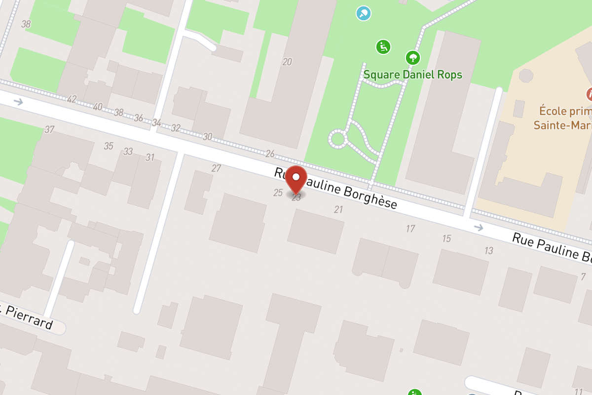 Plan de situation — 23 Rue Pauline Borghese