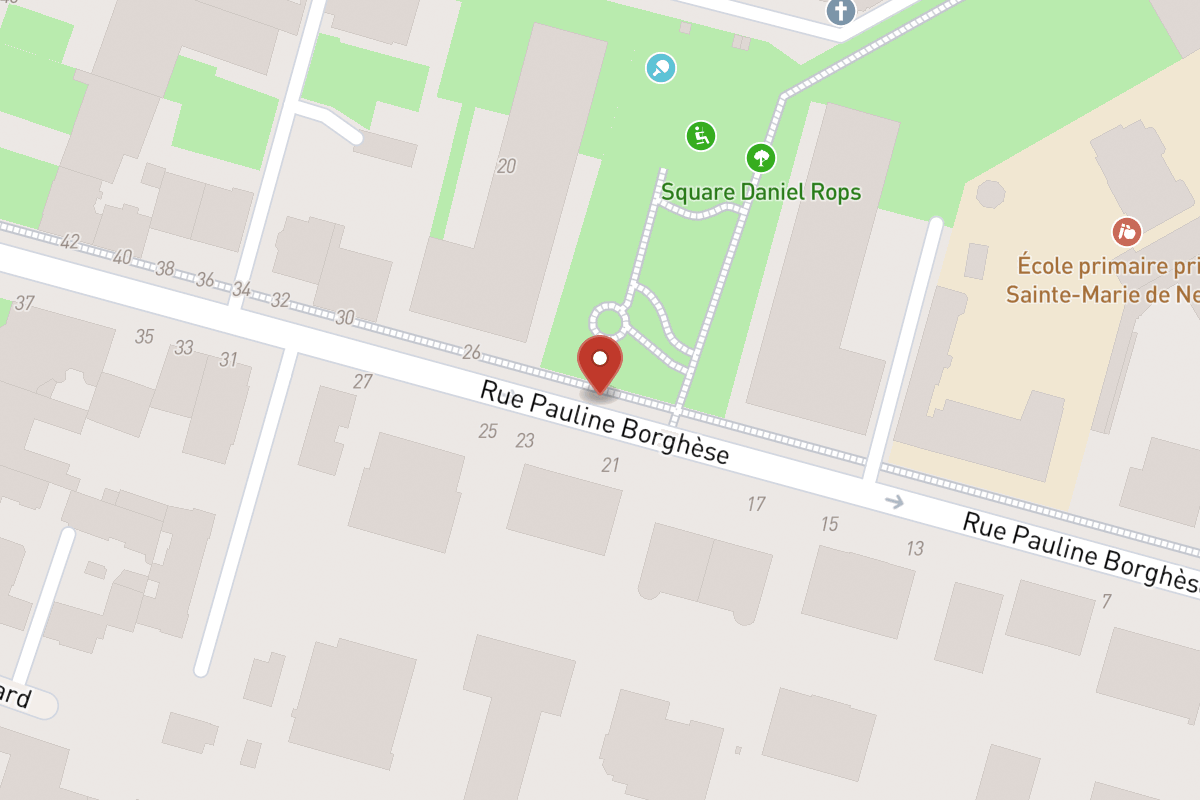 Plan de situation — 24 Rue Pauline Borghese