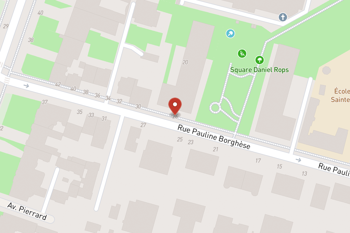 Plan de situation — 26 Rue Pauline Borghese