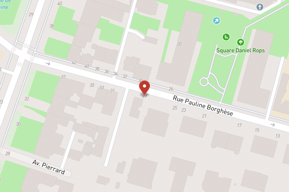 Plan de situation — 27 Rue Pauline Borghese