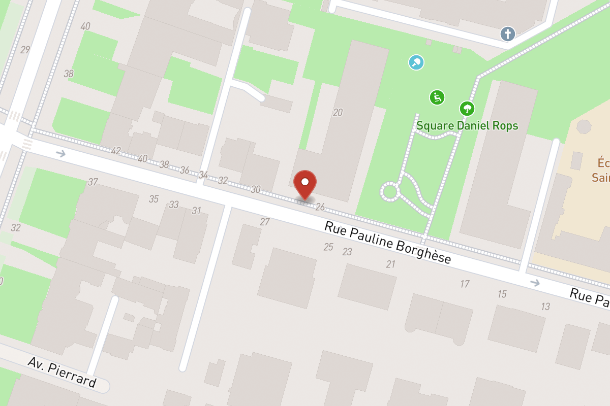 Plan de situation — 28 Rue Pauline Borghese