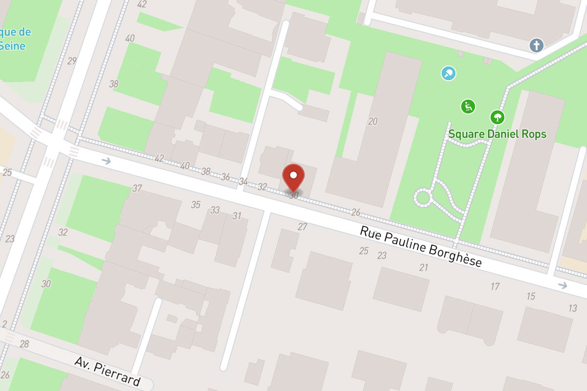 Plan de situation — 30 Rue Pauline Borghese