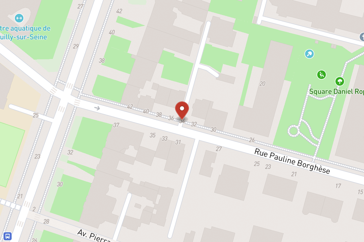 Plan de situation — 34 Rue Pauline Borghese