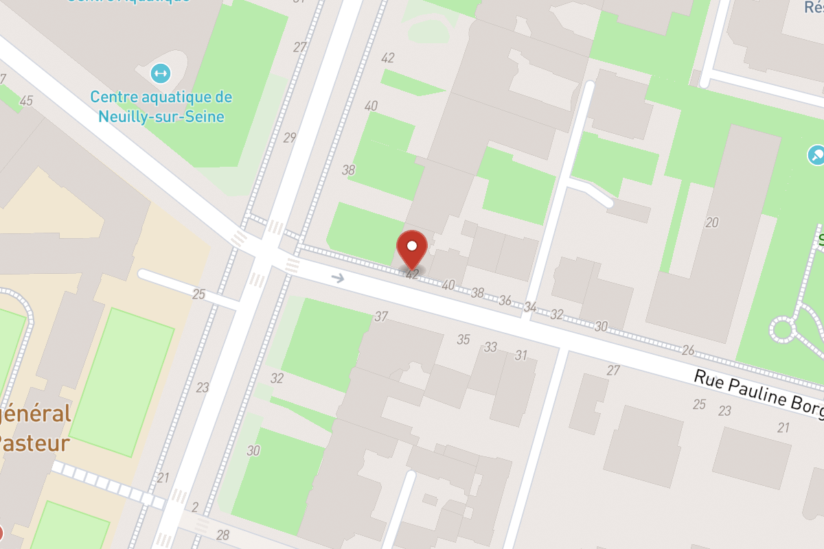 Plan de situation — 42 Rue Pauline Borghese