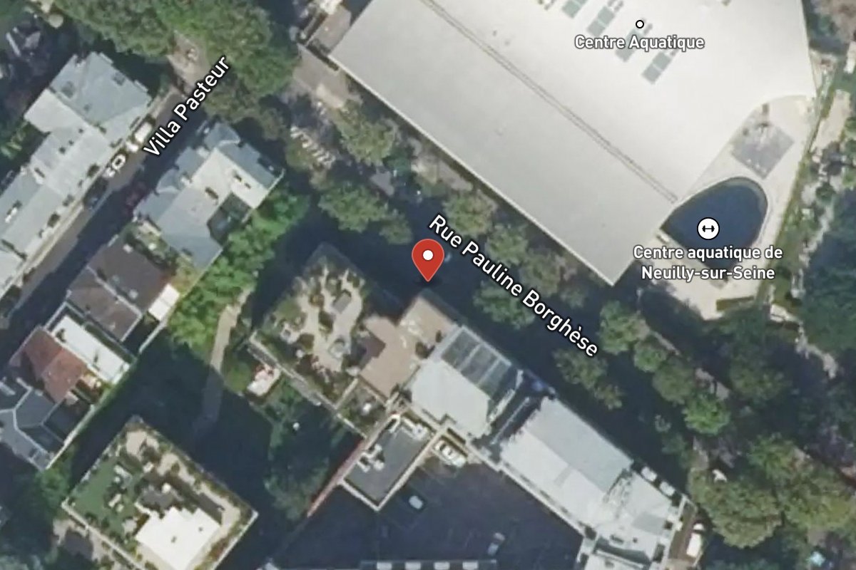 Vue satellite — 45 Rue Pauline Borghese