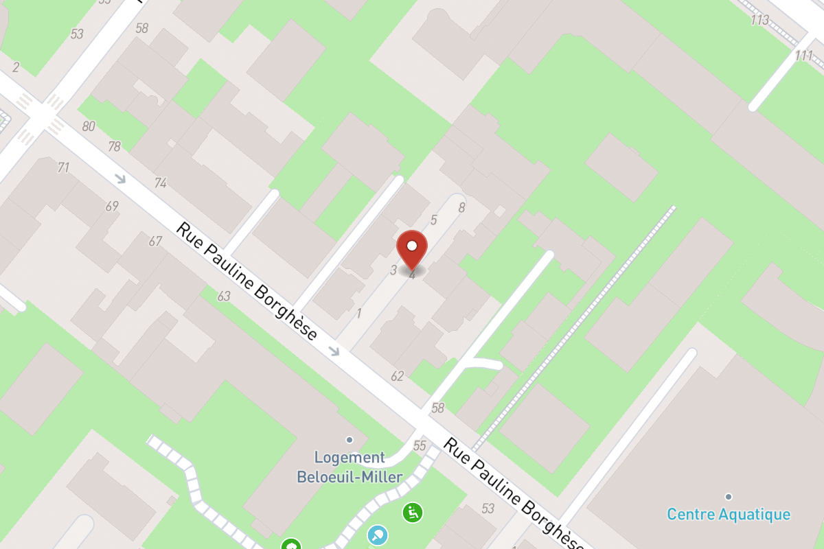 Plan de situation — 4 Rue Pauline Borghese