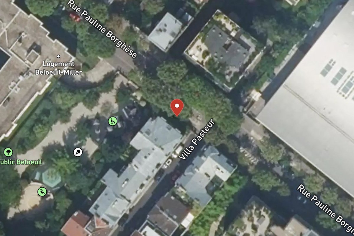 Vue satellite — 53 Rue Pauline Borghese