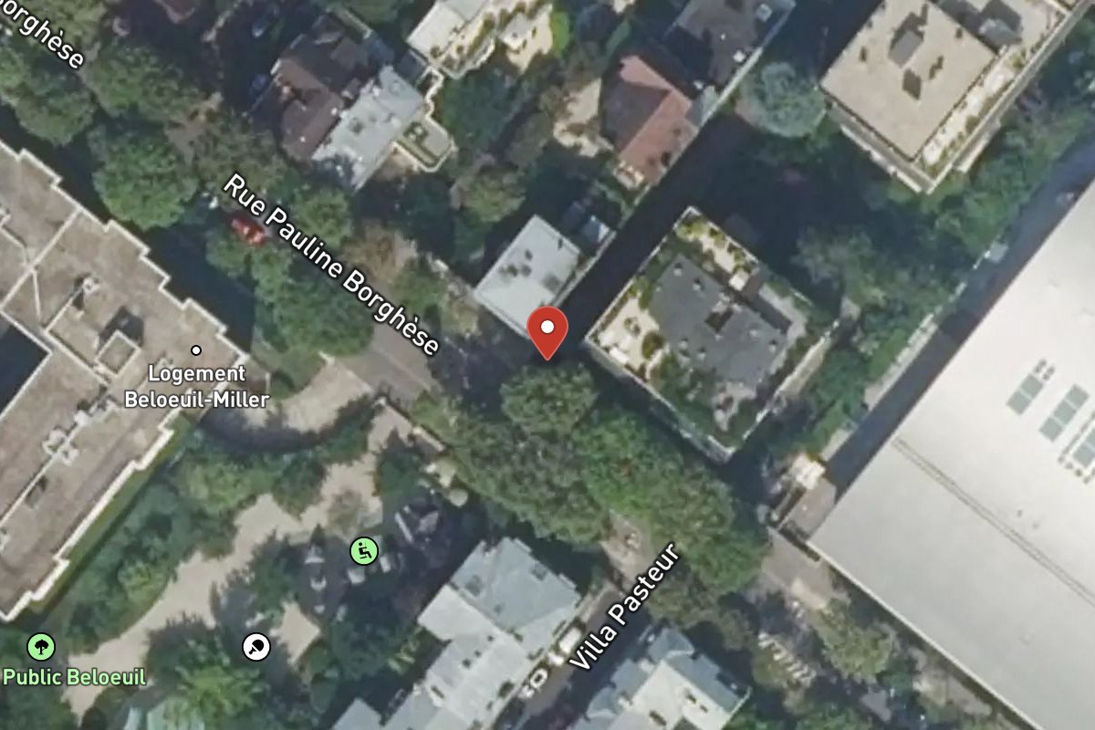 Vue satellite — 54 Rue Pauline Borghese