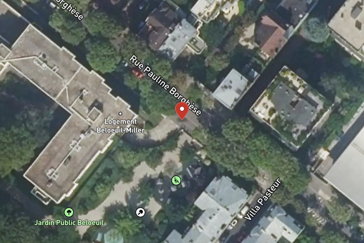 Vue satellite — 55 Rue Pauline Borghese