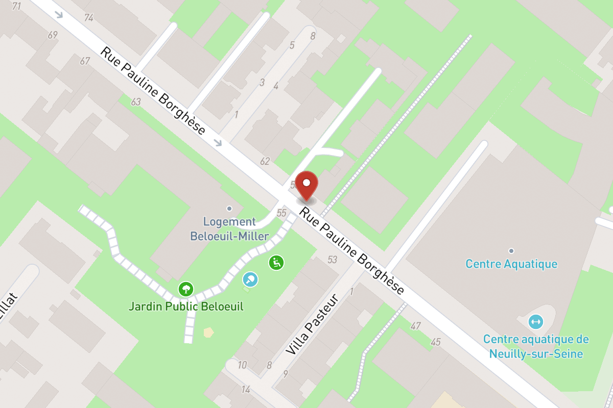 Plan de situation — 57 Rue Pauline Borghese