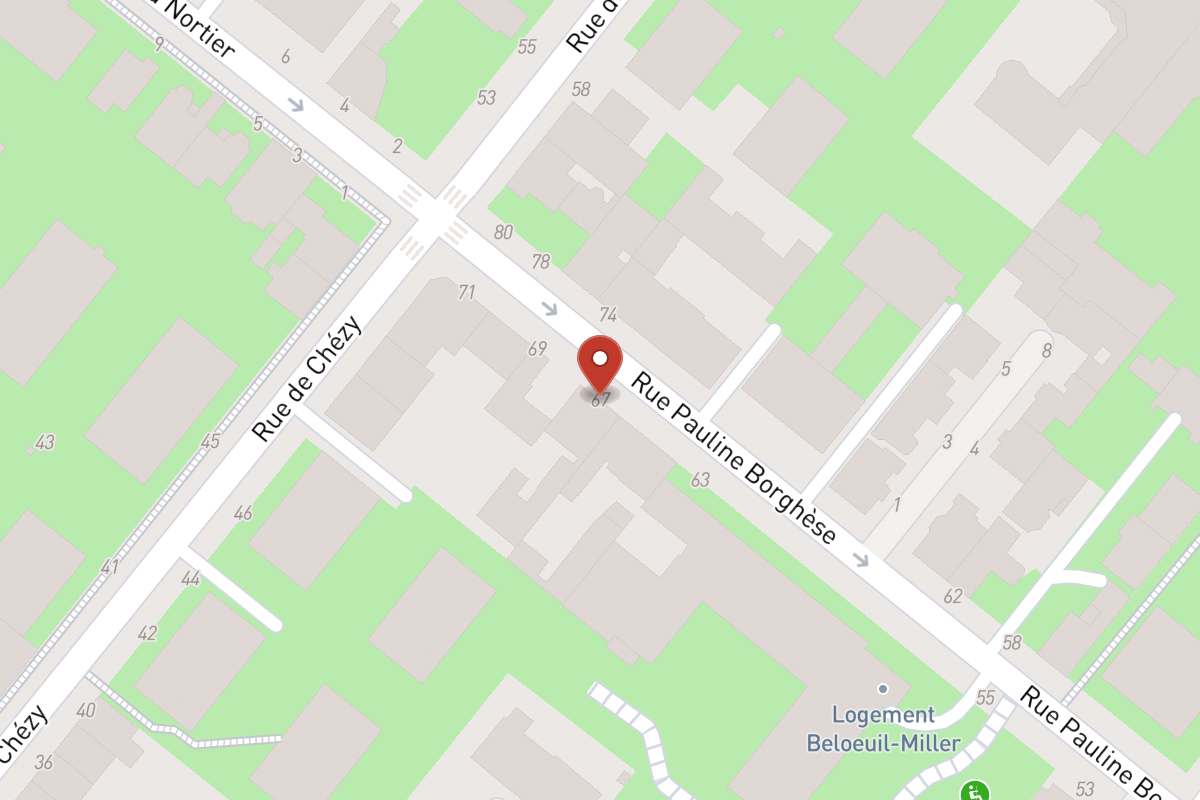 Plan de situation — 67 Rue Pauline Borghese