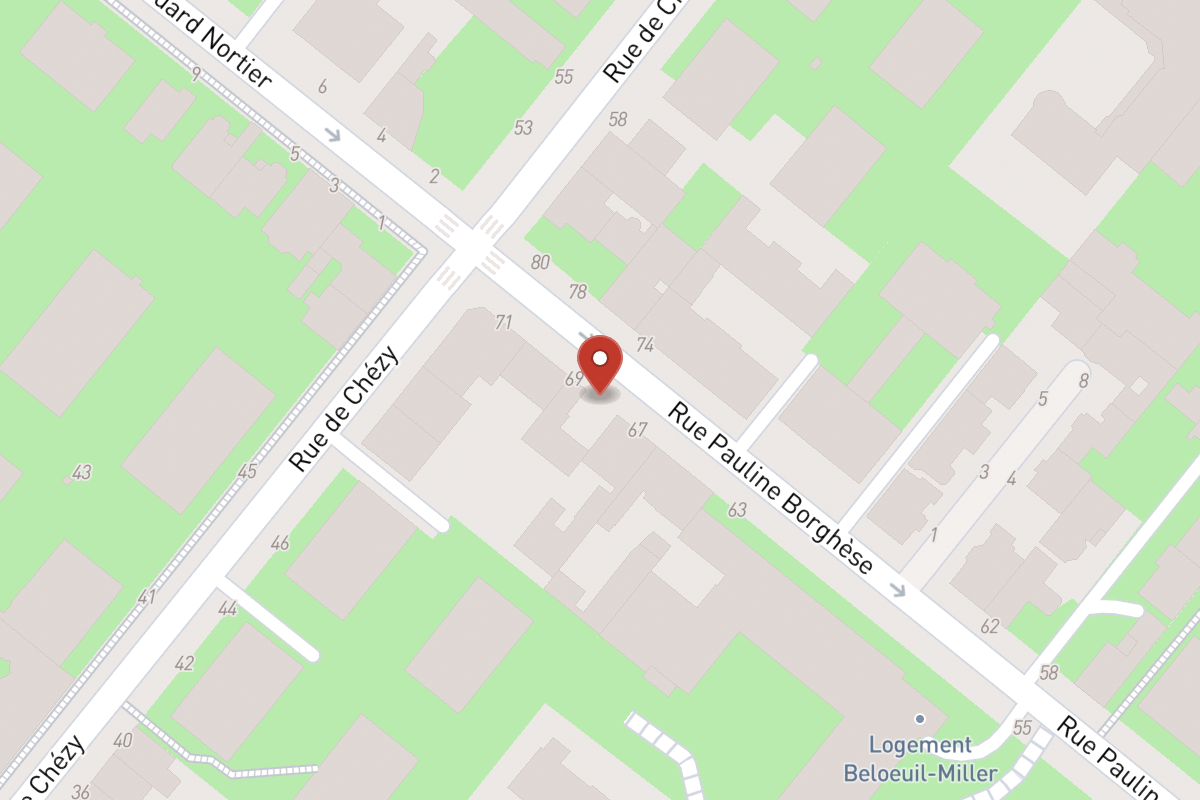 Plan de situation — 69 Rue Pauline Borghese