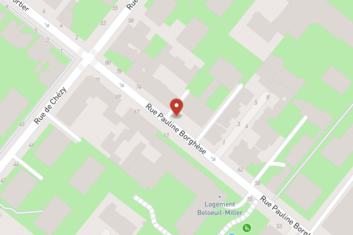 Plan de situation — 70 Rue Pauline Borghese
