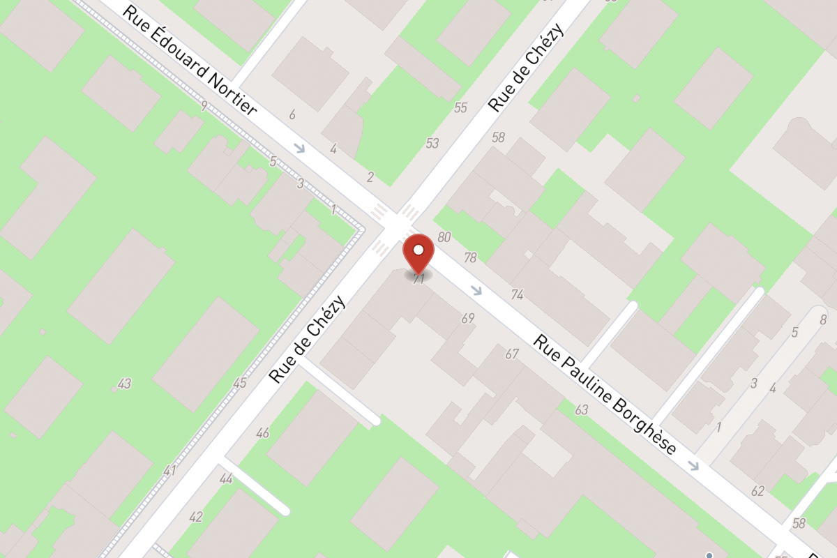 Plan de situation — 71 Rue Pauline Borghese
