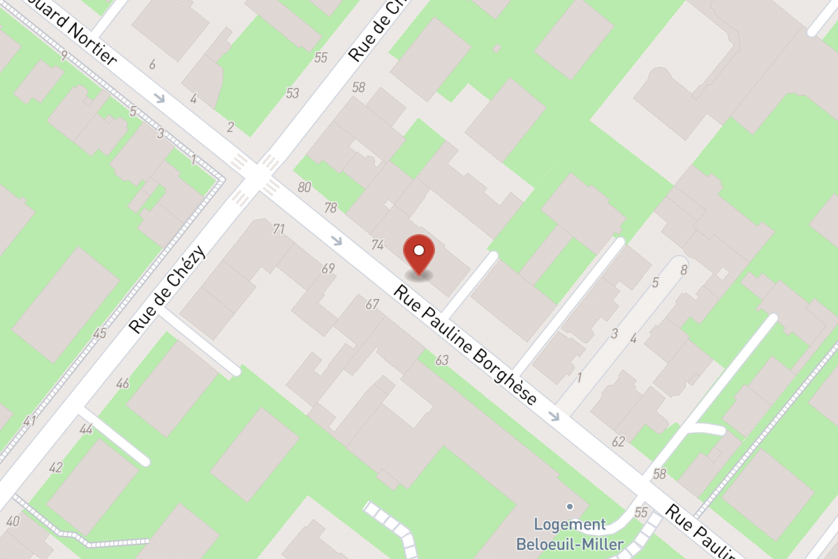 Plan de situation — 72 Rue Pauline Borghese