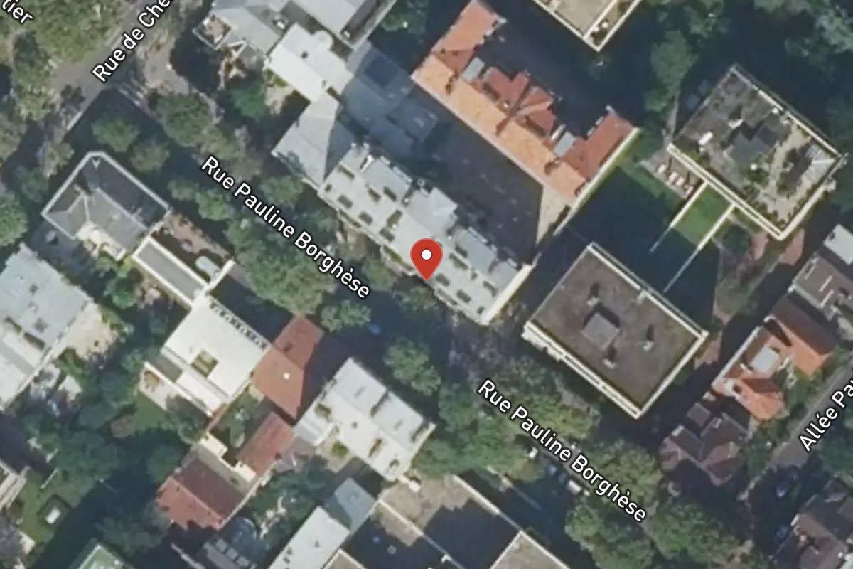 Vue satellite — 72 Rue Pauline Borghese
