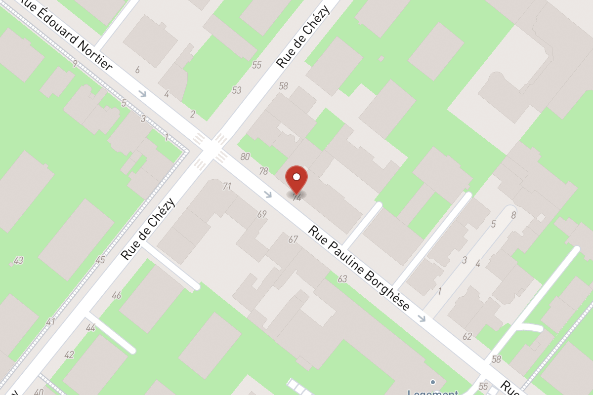 Plan de situation — 74 Rue Pauline Borghese