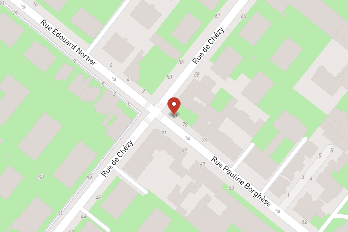 Plan de situation — 80 Rue Pauline Borghese