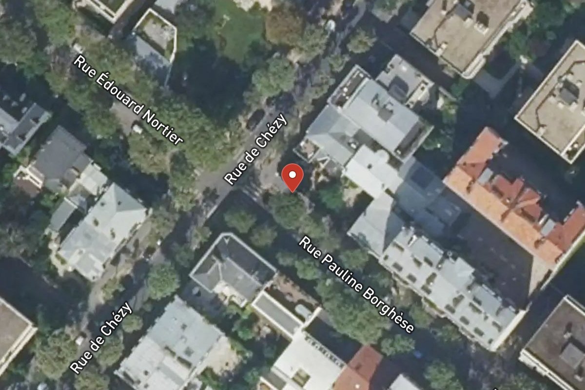 Vue satellite — 80 Rue Pauline Borghese