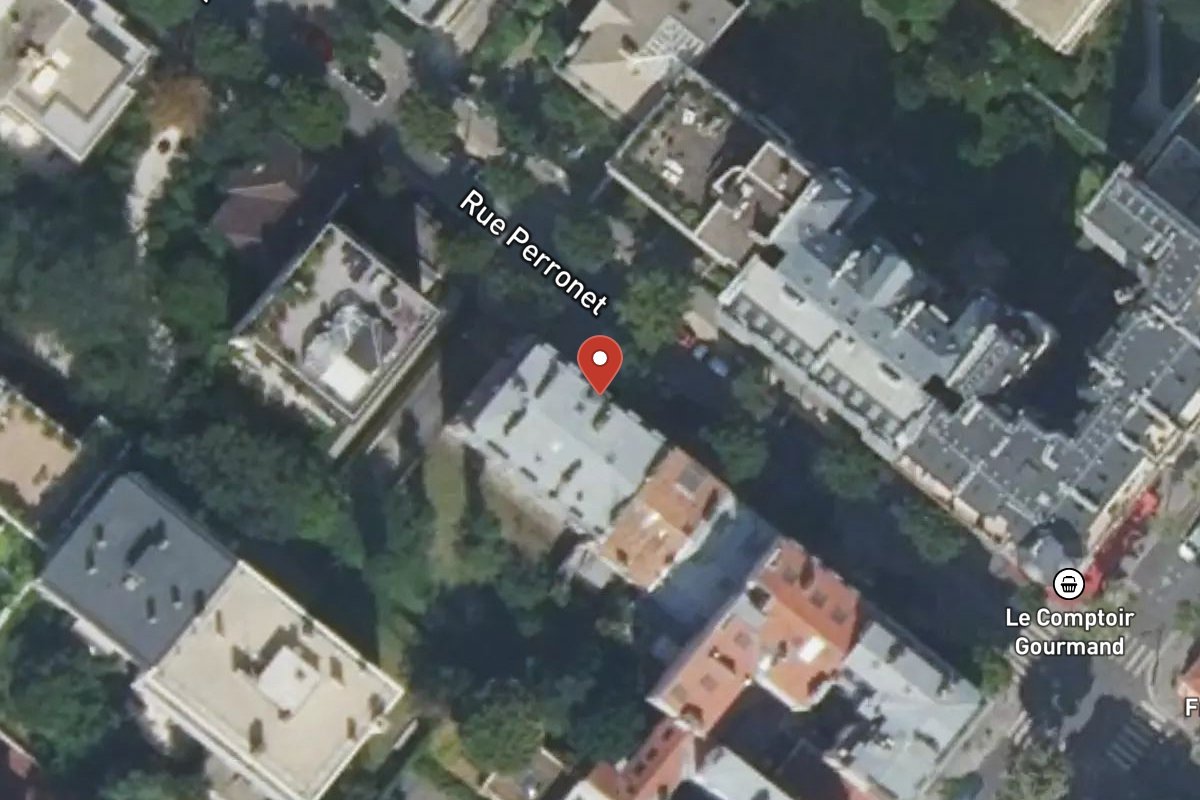 Vue satellite — 101 Rue Perronet