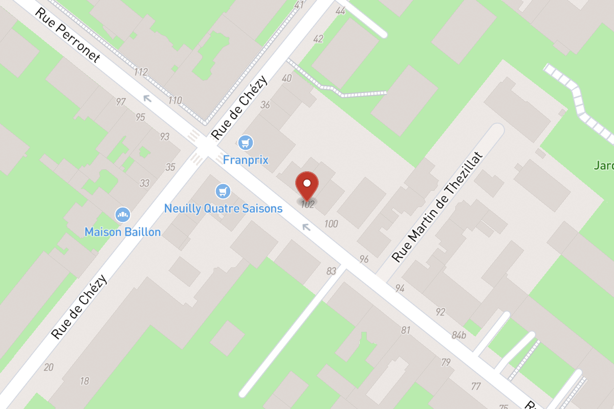 Plan de situation — 102 Rue Perronet
