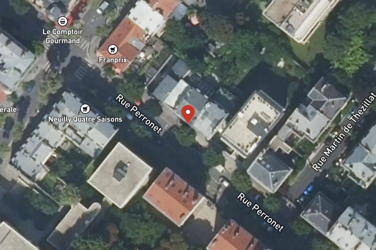Vue satellite — 102 Rue Perronet