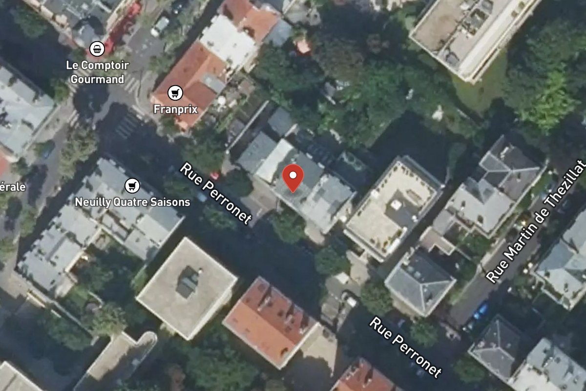 Vue satellite — 104 Rue Perronet