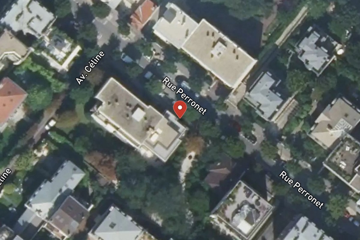 Vue satellite — 105BIS Rue Perronet