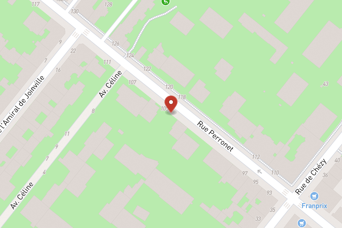 Plan de situation — 105 Rue Perronet
