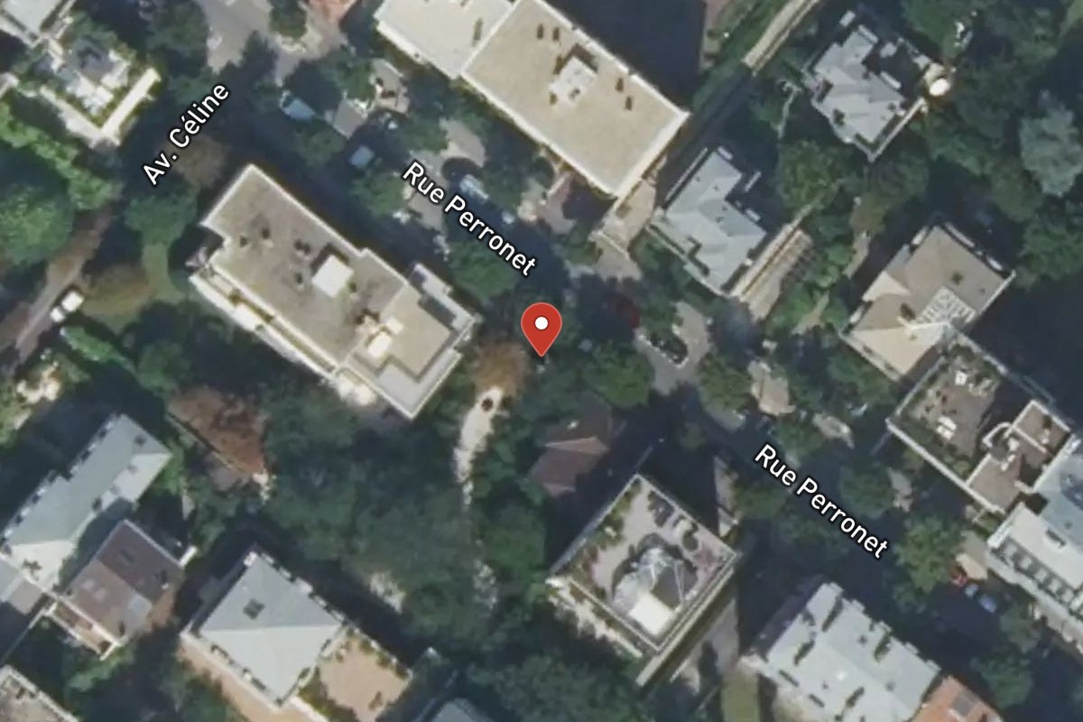 Vue satellite — 105 Rue Perronet