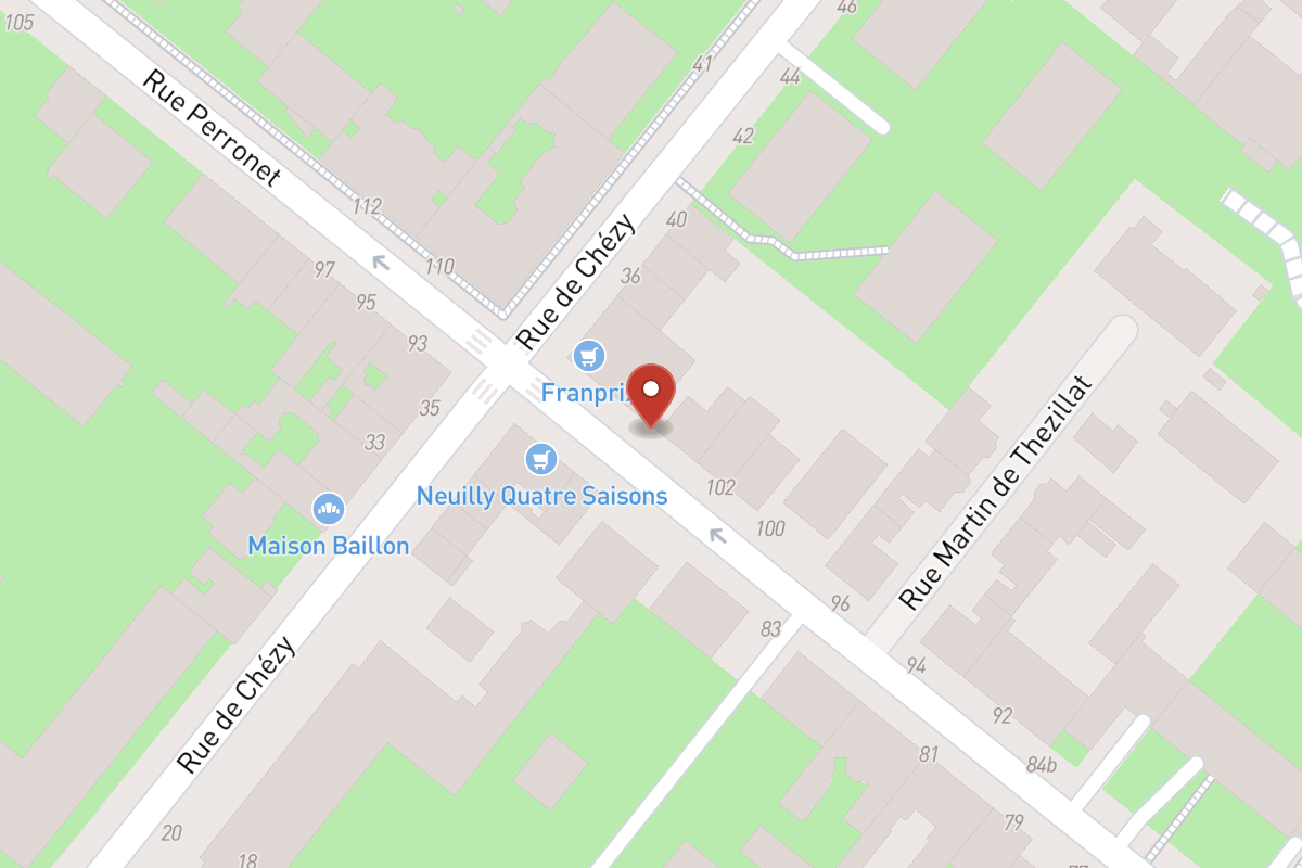 Plan de situation — 106 Rue Perronet