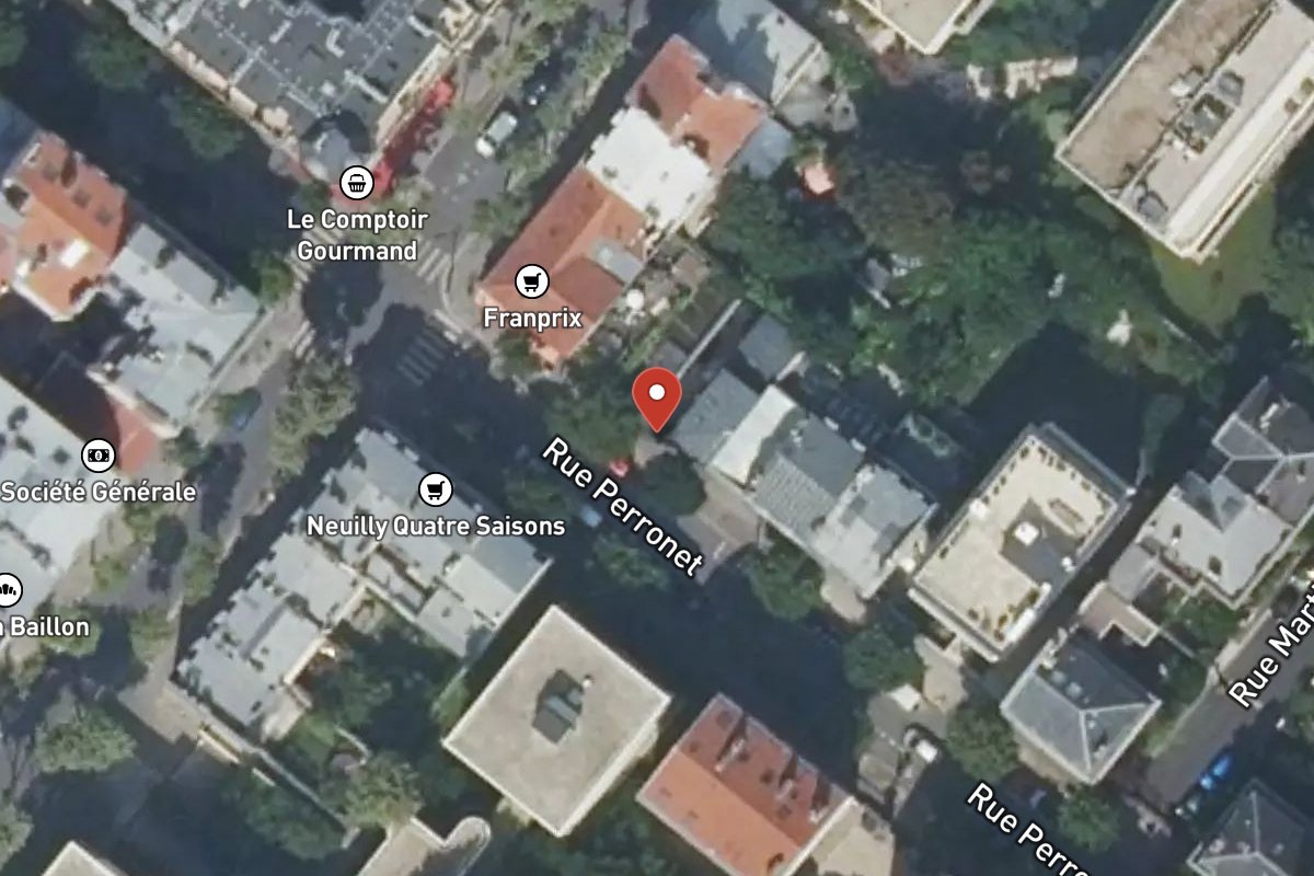 Vue satellite — 106 Rue Perronet