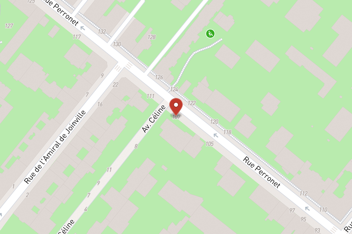 Plan de situation — 107 Rue Perronet