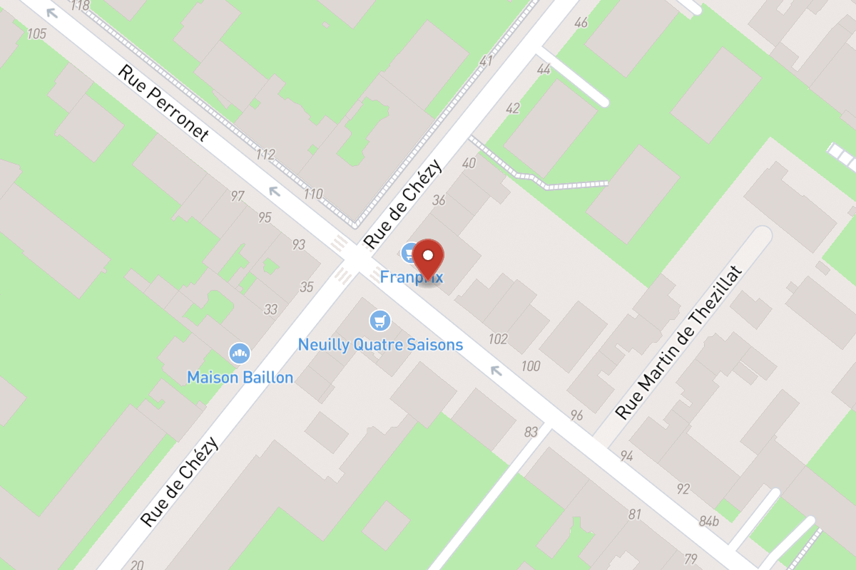 Plan de situation — 108 Rue Perronet
