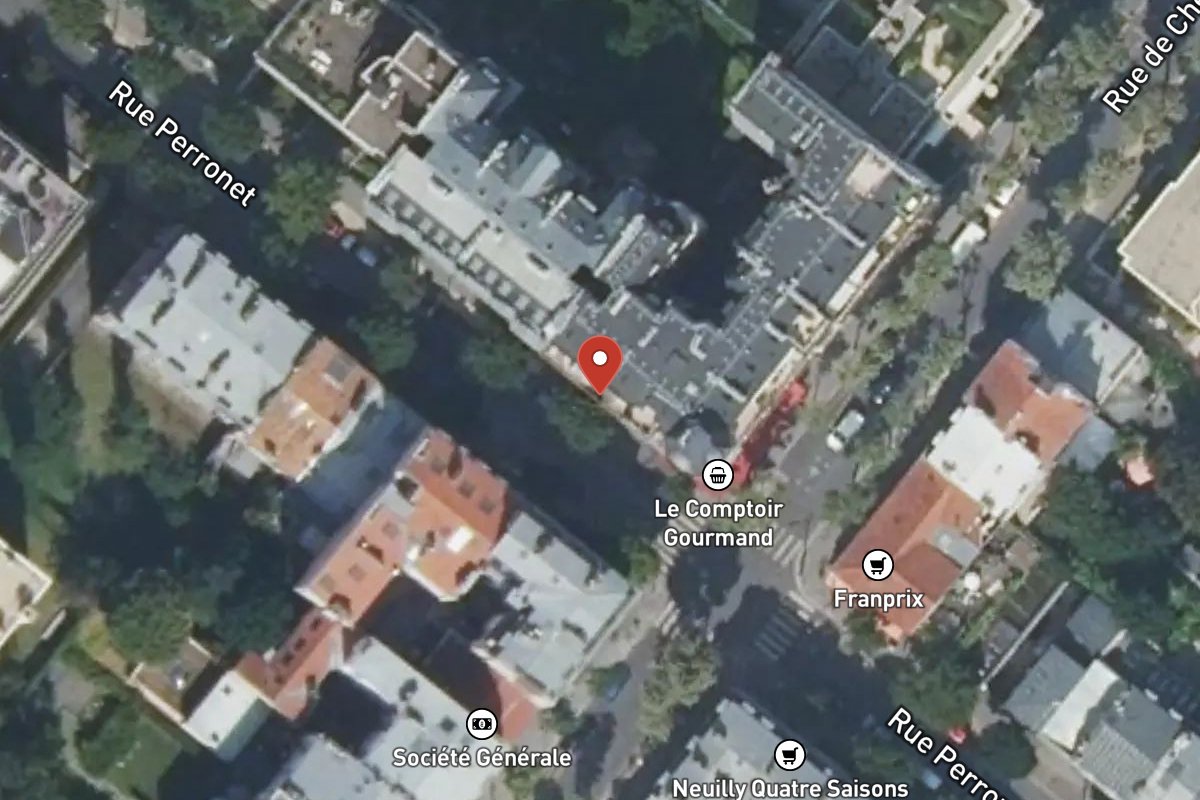 Vue satellite — 110 Rue Perronet