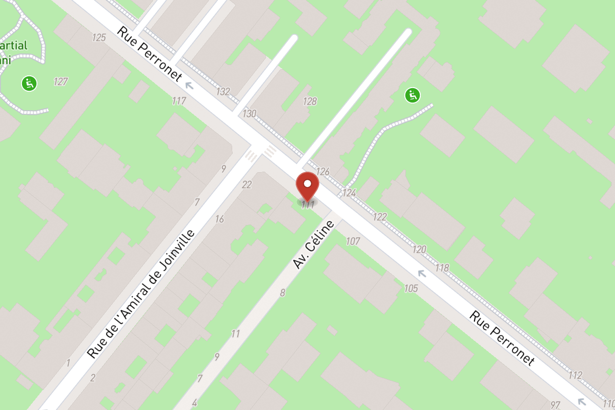 Plan de situation — 111 Rue Perronet