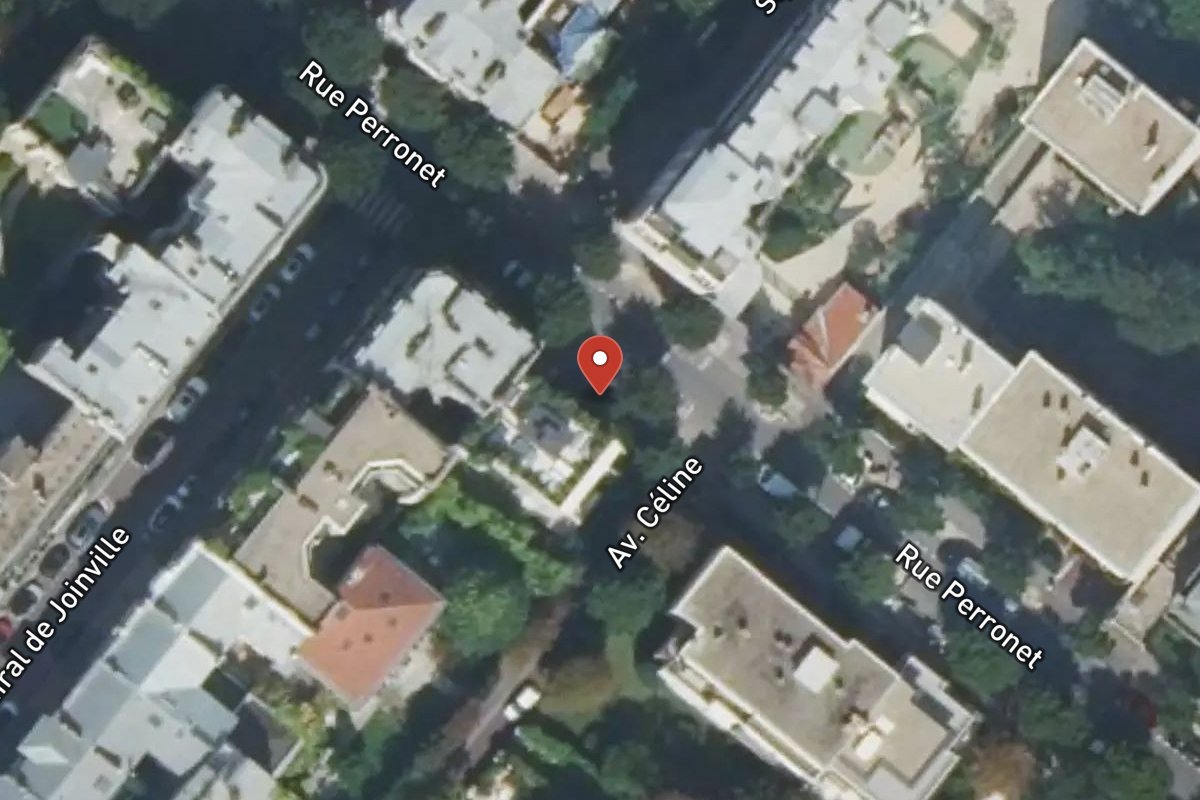 Vue satellite — 111 Rue Perronet