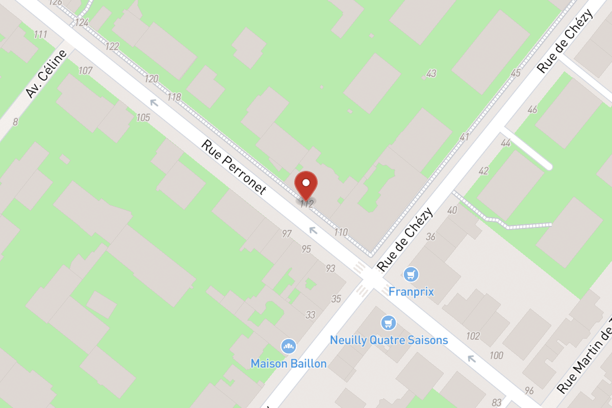 Plan de situation — 112 Rue Perronet