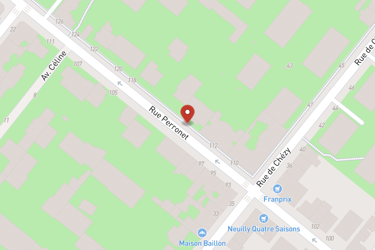 Plan de situation — 114 Rue Perronet
