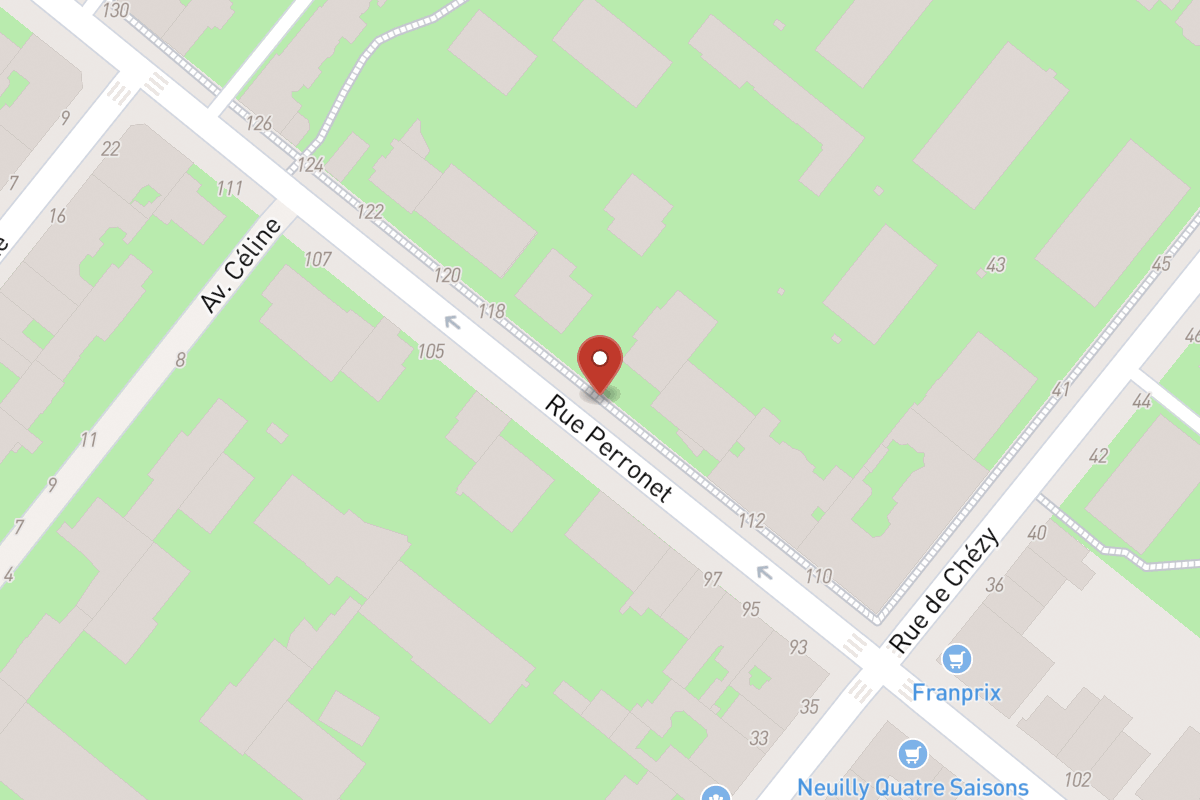 Plan de situation — 116 Rue Perronet