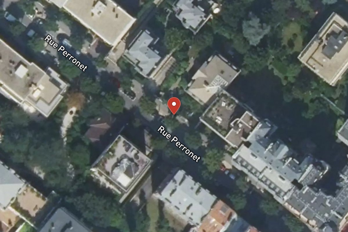Vue satellite — 116 Rue Perronet