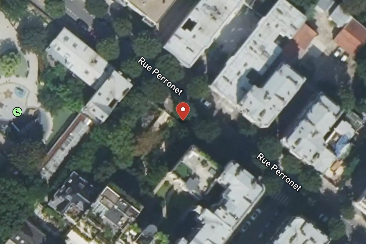 Vue satellite — 117BIS Rue Perronet